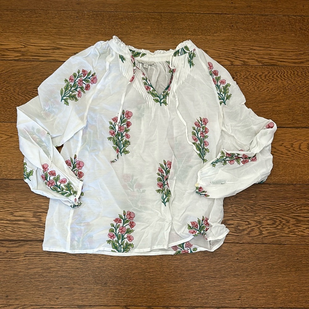 Lucky Floral Summer Blouse